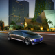 The cars would use LED lights to communicate the car’s driving status to other drivers on the road. When the car is driven manually, the lights would glow white; in self-driving mode, the lights would be blue.